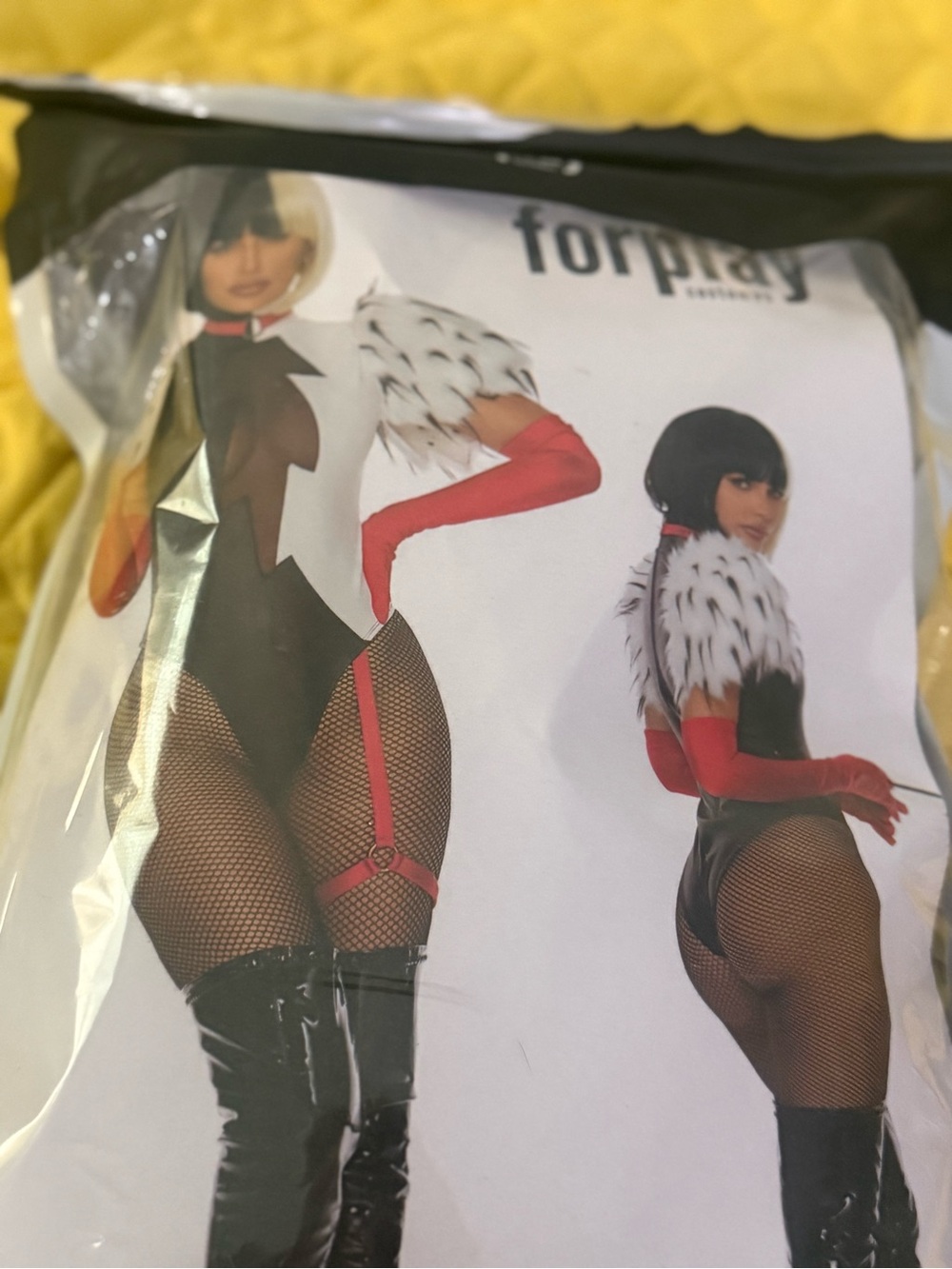 Forplay Black, White and Red Cruella-Inspired Kids Costume